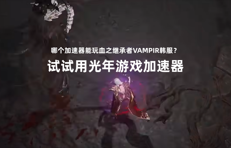 血之继承者VAMPIR支持工作室搬砖吗？多开卡顿用光年加速器来解决